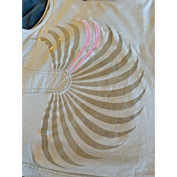 Jamie Sadock Women's Golf Shirt Size Medium Stretch 100% Cotton Embroidered Tank - Picture 7 of 8